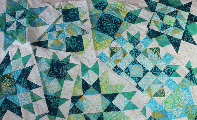 Spectrum Quilt-A-Long featuring Little girl in a blue armchair collection by Anthology